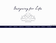 Tablet Screenshot of hartleyandhilldesign.com